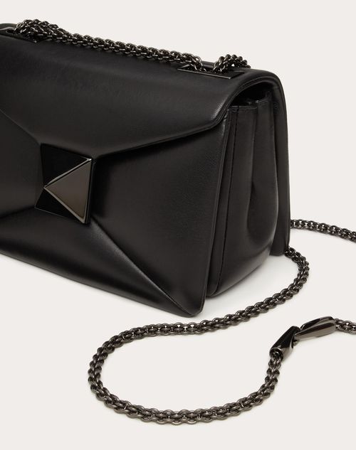 One Stud Mini Leather Crossbody Bag in Black - Valentino Garavani