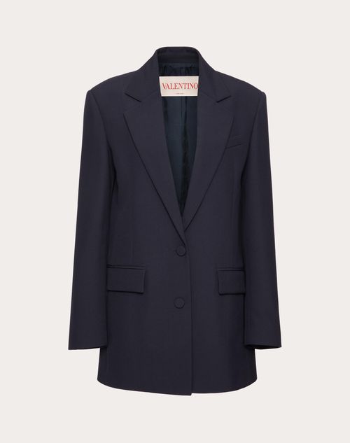 Valentino - Wool Jacket - Navy - Woman - Jackets And Blazers