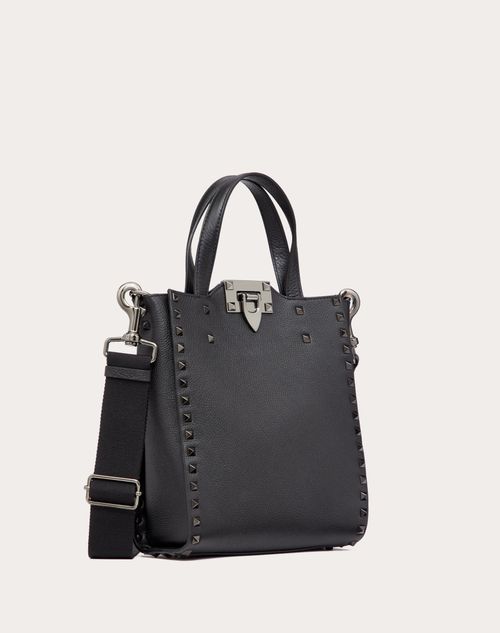 Small rockstud grainy calfskin shopper hotsell