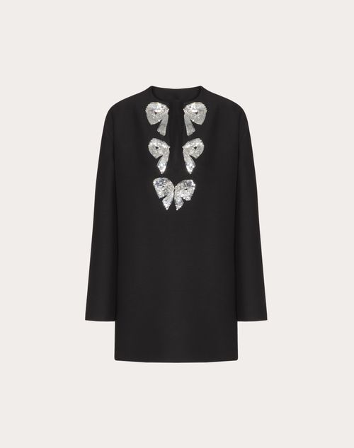 Valentino - Embroidered Crepe Couture Kaftan Dress - Black - Woman - Woman Ready To Wear Sale
