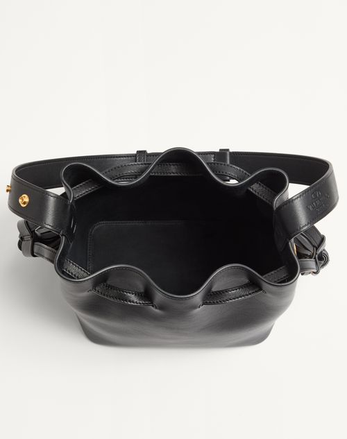 Valentino Garavani - Valentino Garavani So Seau Medium Leather Bucket Bag - Black - Woman - Woman Bags & Accessories Sale