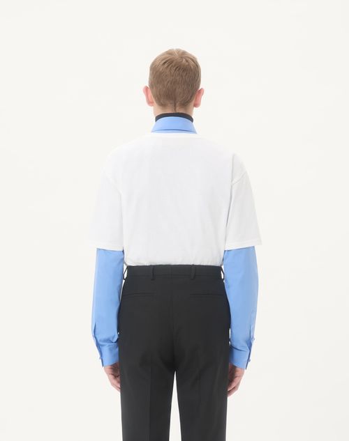 Valentino - Valentino Cotton T-shirt With Apollon/dyonisos Print - White/red - Man - Tshirts And Sweatshirts