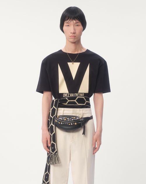シェ ヴァレンティノプリント コットン Tシャツ for メンズ シェ ヴァレンティノプリント コットン Tシャツ for メンズ