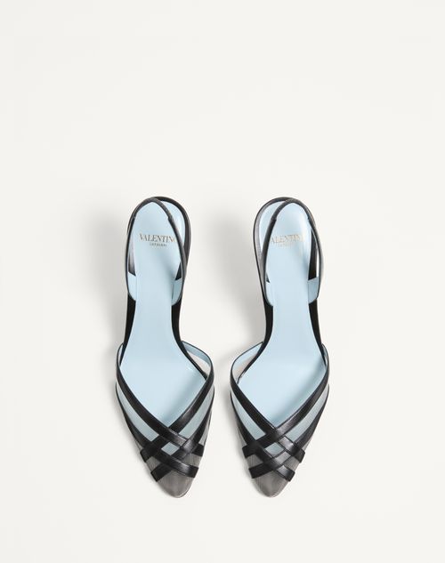 Impudance Slingback Pumps In Kidskin And Mesh 90mm for Woman Impudance Slingback Pumps In Kidskin And Mesh 90mm for Woman