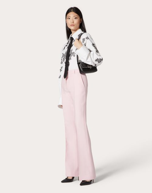 Valentino - Crepe Couture Trousers - Taffy - Woman - Pants And Shorts