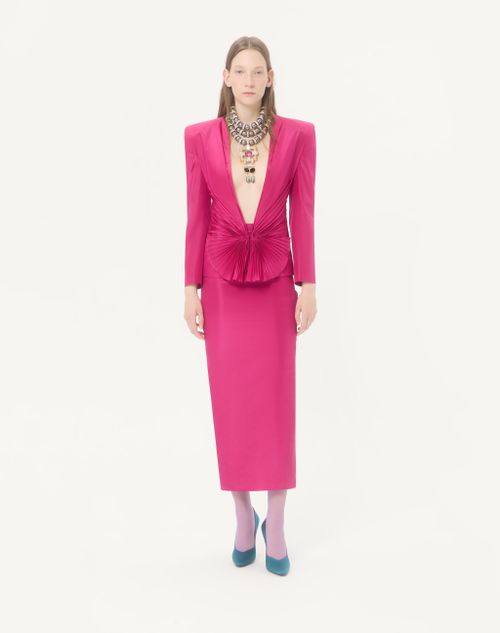 Valentino - Taffeta Jacket - Fuchsia - Woman - Jackets And Blazers