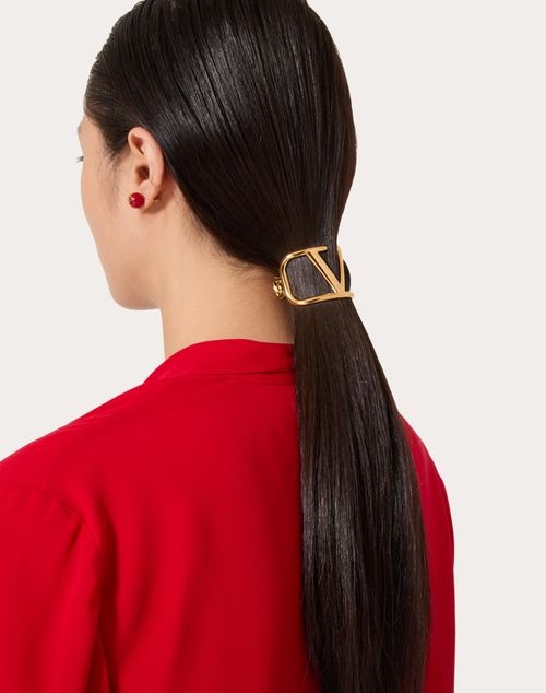 VLOGO SIGNATURE METAL HAIR CLIP