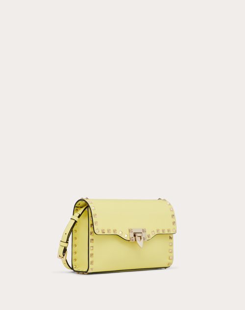 ★送料関税込★VALENTINO ロックスタッズ クロスボディバッグ ロックスタッズ グレインカーフスキン ミニ クロスボディバッグ