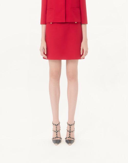 Valentino - Crepe Couture Short Skirt - Paris - Woman - Skirts