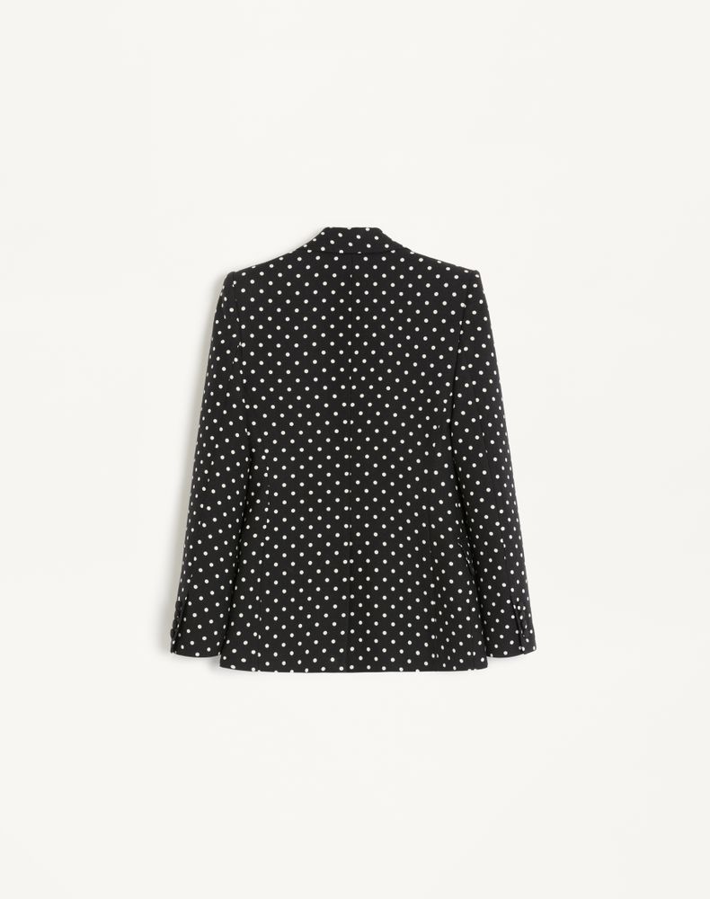 Valentino Supergran Jacket In Plusdepois Print Woman Black/Birch 40