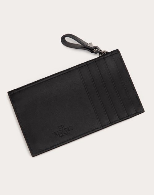 Valentino Garavani VLOGO - Credit card holder for Man - Black -  3Y2P0T83WAW0NO