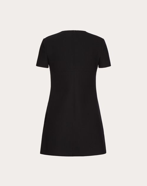 Valentino - Double Crepe Wool Dress - Black - Woman - Woman Ready To Wear Sale