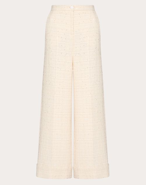 Valentino - Delicate Tweed Pants - Natural - Woman - Gifts For Her