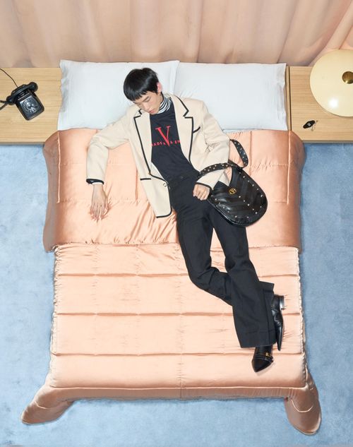 Valentino - Valentino Single-breasted Wool Gabardine Jacket - Cream - Man - Coats And Blazers