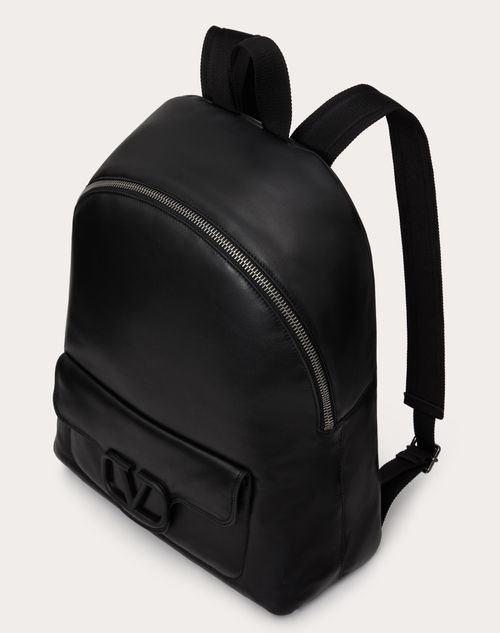 Mochila Valentino Garavani Noir De Cuero Napa para Hombre en Negro Valentino CO