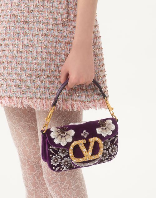 VALENTINO ロコ エンブロイダリー ジュエルロゴ ショルダー ヴァレンティノ ガラヴァーニ ロコ エンブロイダリー ジュエル