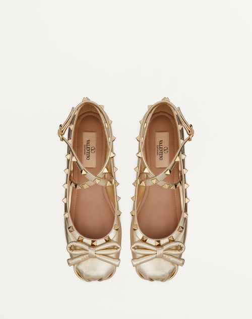 Valentino hotsell gold flats