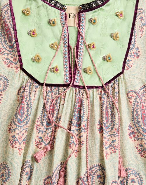 Valentino - Embroidered Voyage Imaginaire Paisley Print Dress - Multicolor - Woman - Dresses