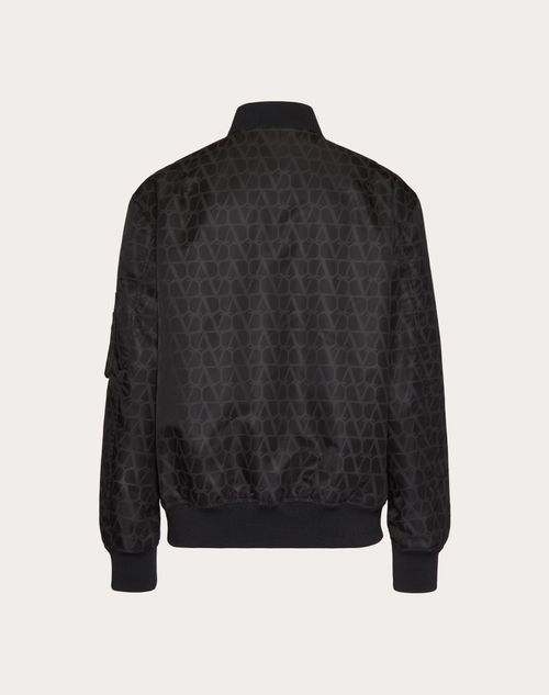 Valentino - 트왈 이코노그라프 프린트 나일론 보머 재킷 - 블랙 - 남성 - 재킷 & 다운 재킷