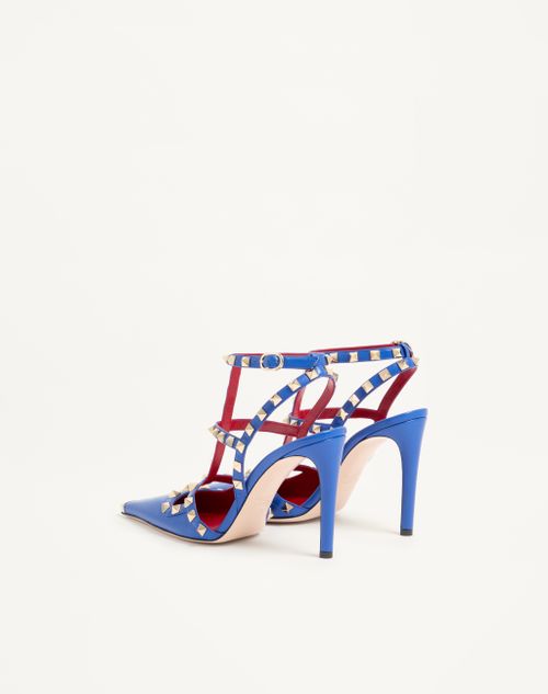 Valentino Garavani - Rockstud Kidskin Pumps 100mm - Cobalt - Woman - Pumps And Slingbacks