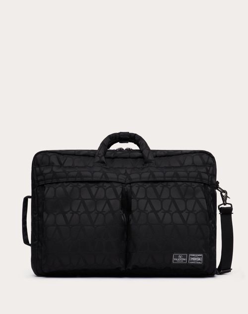 Valentino Garavani - Valentino Garavani And Porter 3way Briefcase - Black - Man - Bags