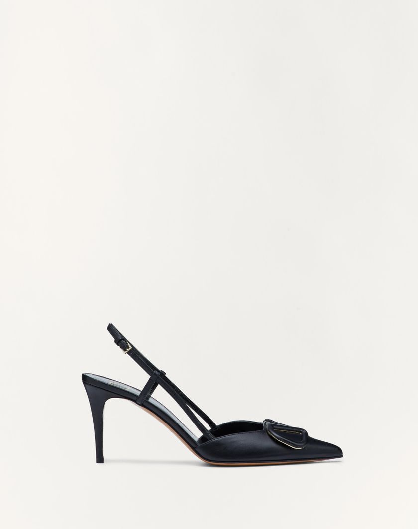 Valentino Handbags Décolleté Slingback Vlogo Signature In Vitello 80mm per Donna in Nero | Valentino IT