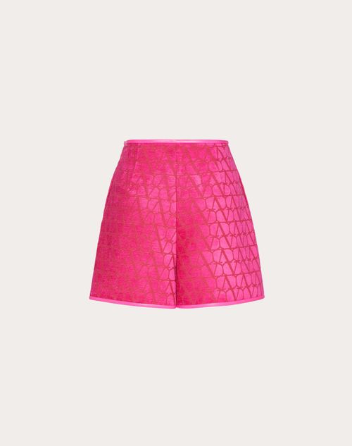 Valentino - Toile Iconographe Light Shorts - Pink Pp - Woman - Pants And Shorts