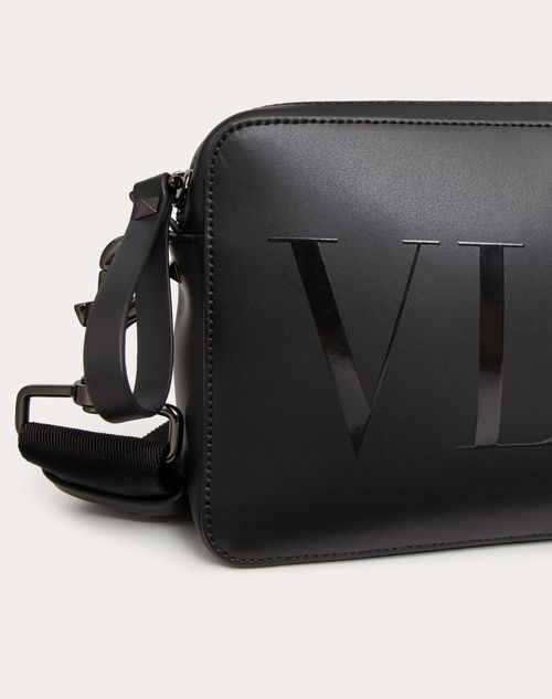 Valentino Men's Leather VLTN Crossbody Bag
