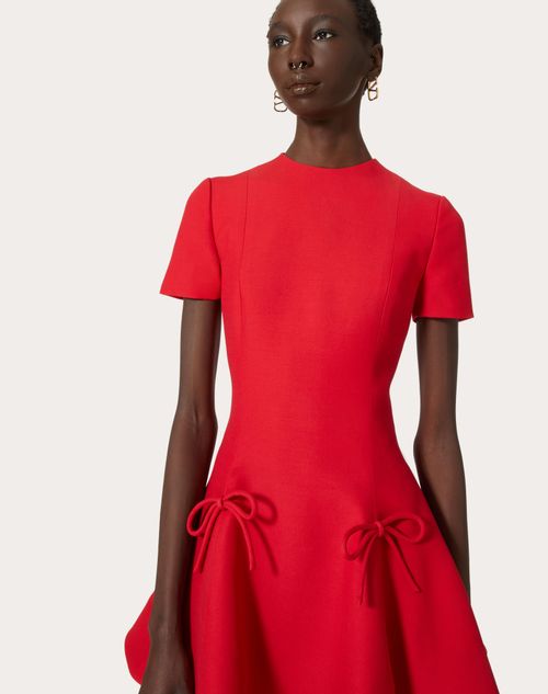 クレープクチュール ドレス for ウィメンズ インチ レッド | Valentino JP