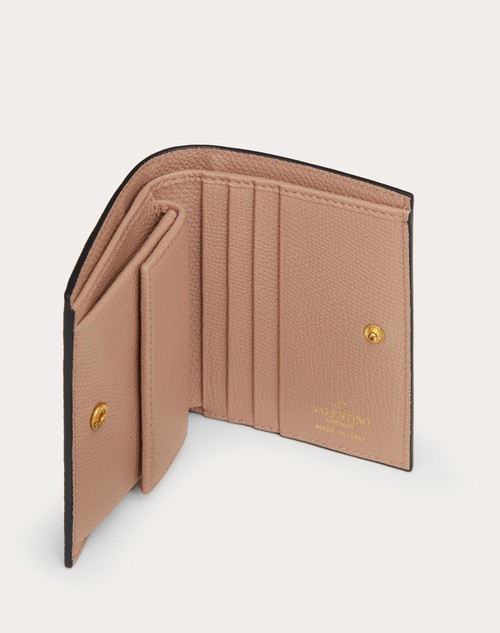 Valentino Garavani Brown Mini VLogo Wallet