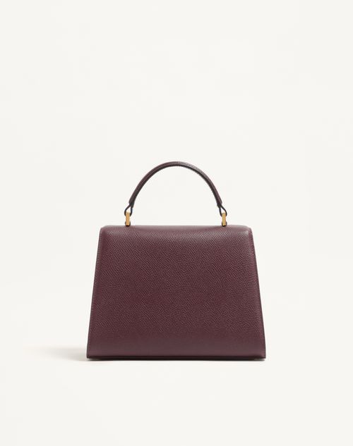 Valentino Garavani - Small Vsling Grainy Calfskin Handbag - Rubin - Woman - Top Handle Bags