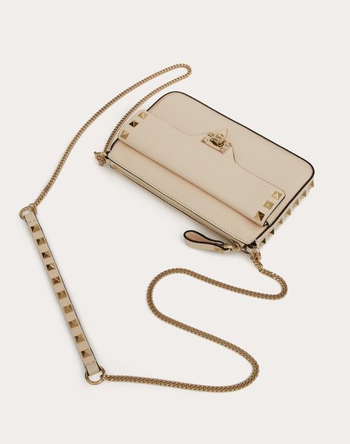 Valentino Garavani Rockstud Calfskin Pouch