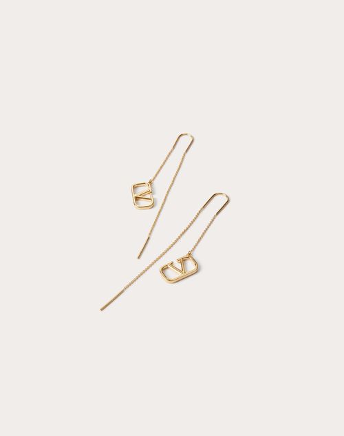 Valentino Garavani - Vlogo Signature Earrings - Gold - Woman - Jewellery