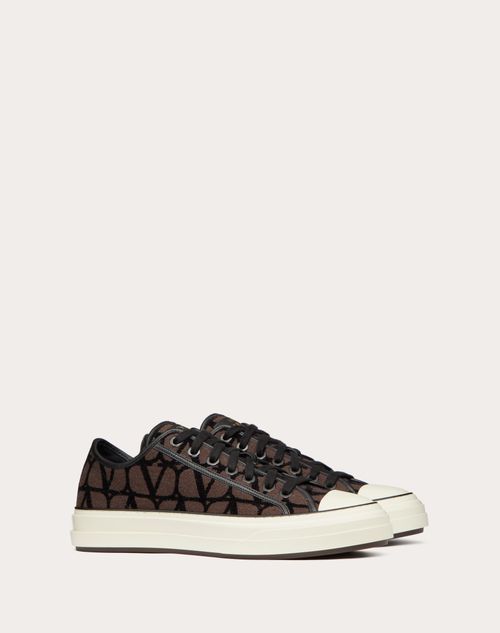 Valentino Garavani - Toile Iconographe Totaloop Low-top Sneaker - Fondantblack - Man - Man