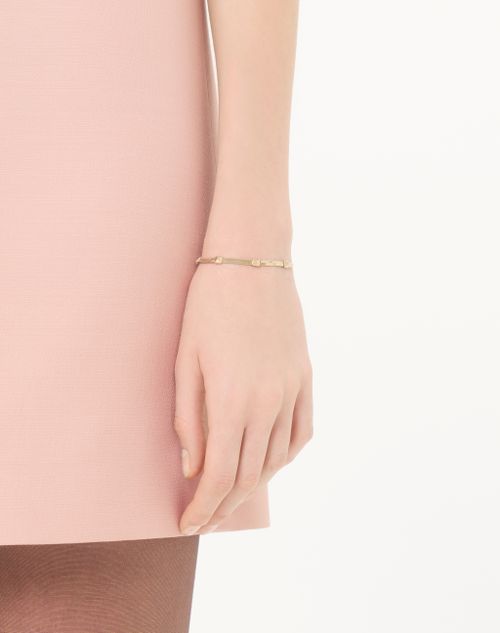 Valentino Garavani - Valentino Rockstud Metal Bracelet - Platinum - Woman - Jewelry