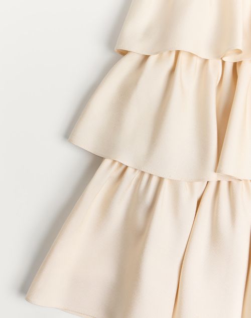 Valentino - Shantung Skirt - Cream - Woman - Skirts