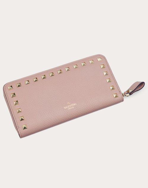 Valentino Garavani Rockstud Pet Customizable Zip Wallet for Woman 