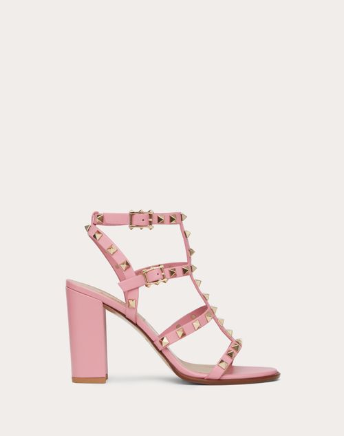Rockstud Ankle Strap Sandal 90 Mm for Woman in Skin | Valentino