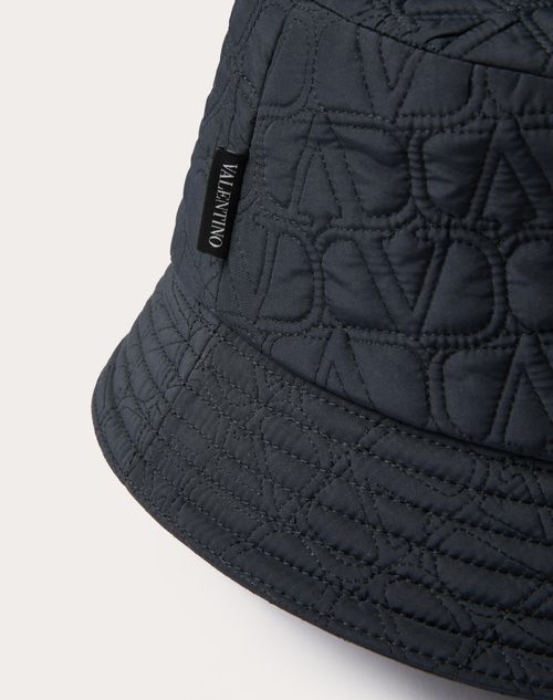 Valentino Garavani - Toile Iconographe Quilted Bucket Hat - Navy - Man - Hats And Gloves