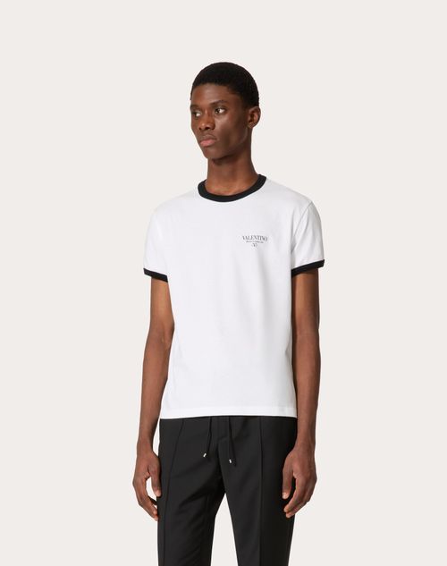 ヴァレンティノ プリント コットン Tシャツ for メンズ インチ ヴァレンティノ プリント コットン Tシャツ for メンズ インチ