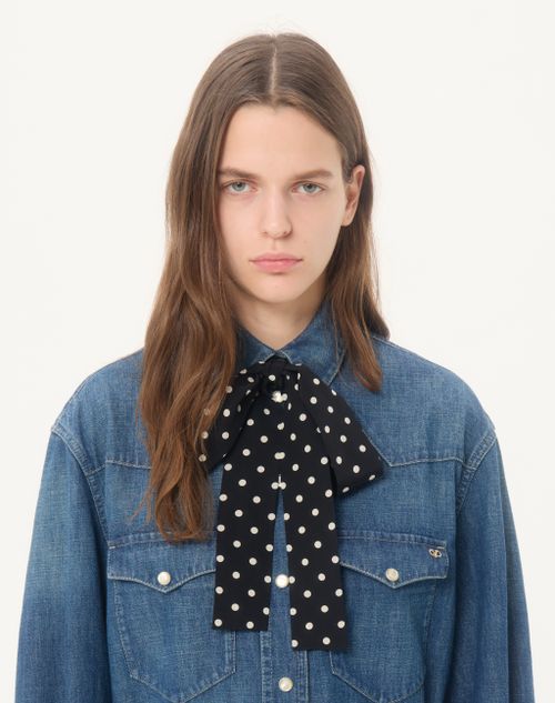 Valentino - Midi Denim Dress - Denim - Woman - Denim