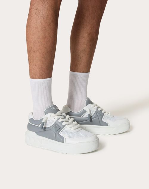 Baskets Basses One Stud Xl En Cuir Nappa Perfore pour Homme en Blanc nuage Valentino FR