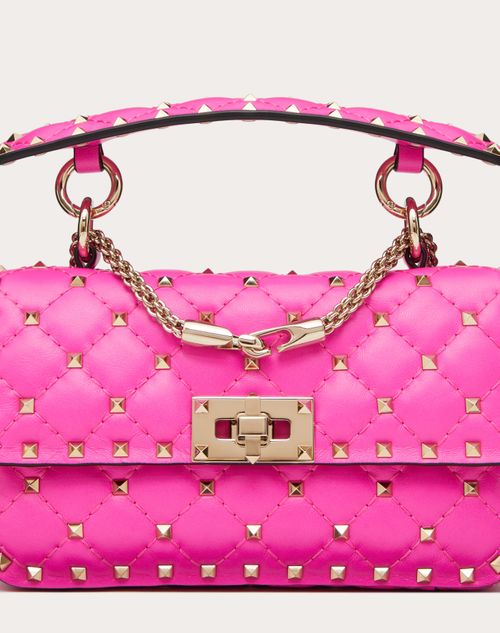 Valentino Garavani Small V Logo Type Shoulder Bag in Pink