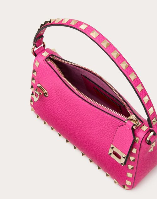 Shop Valentino Garavani Small Rockstud Leather Crossbody Bag