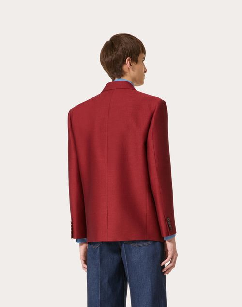 Veste croisée homme online rouge