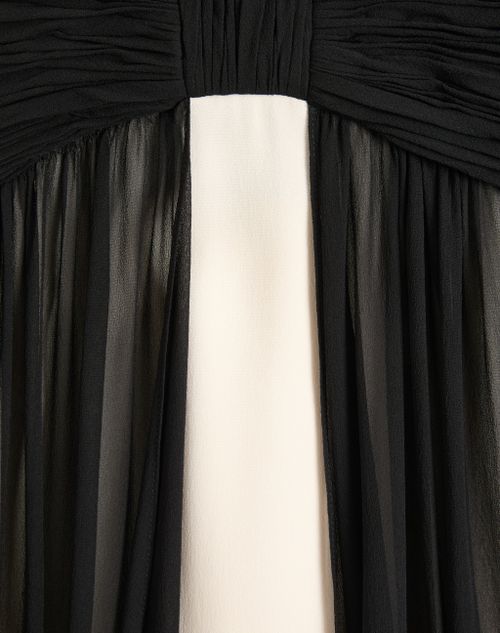 Valentino - Cady Couture Gown - Black/vanilla - Woman - Gowns