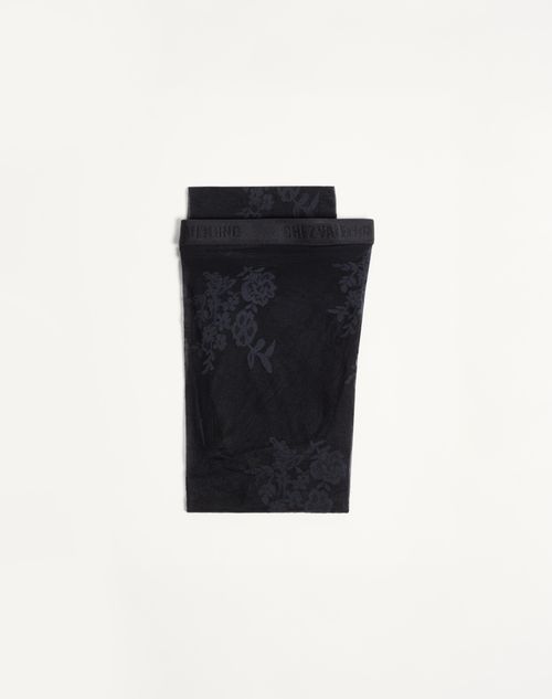 Valentino - Lycra Tights - Black - Woman - Soft Accessories