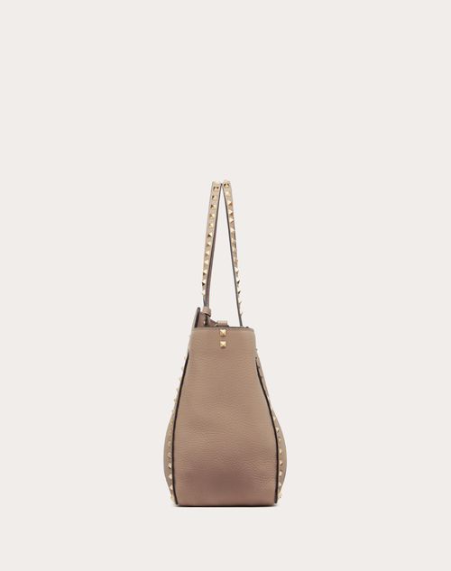 ROCKSTUD GRAINY CALFSKIN TOTE BAG