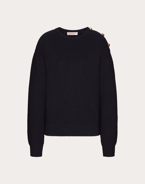 Valentino - Wool Jumper - Navy - Woman - Knitwear