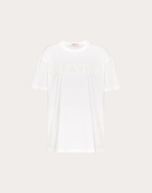 Valentino - ジャージー Tシャツ - ホワイト - 女性 - Tシャツ/スウェット